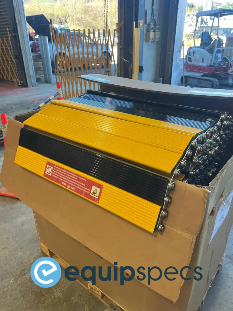 Automatic air-operated pit cover section prepared for installation in a heavy vehicle workshop inspection pit.